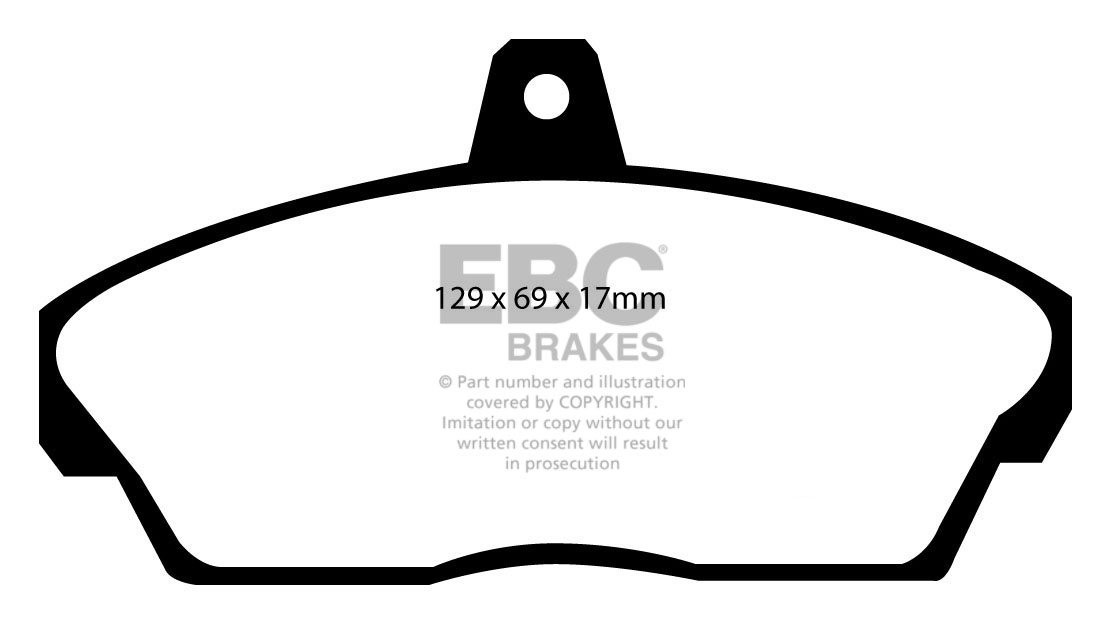 EBC Brakes HONDA Concerto 1.6 89-95 Remblokken voorzijde greenst