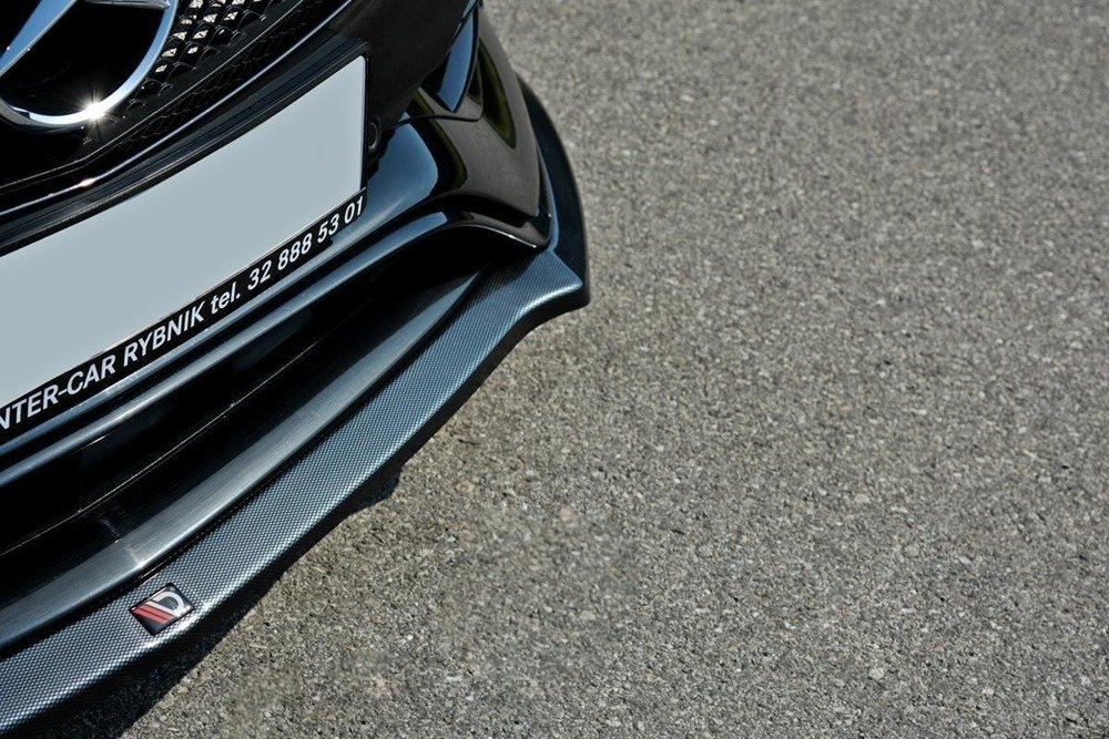 VoorSpoiler Mercedes W176 A45 AMG Facelift Glans Zwart