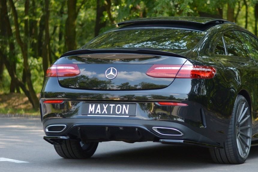 Spoiler cap Mercedes E W213 Coupé AMG-Line Maxton Design glans zwart