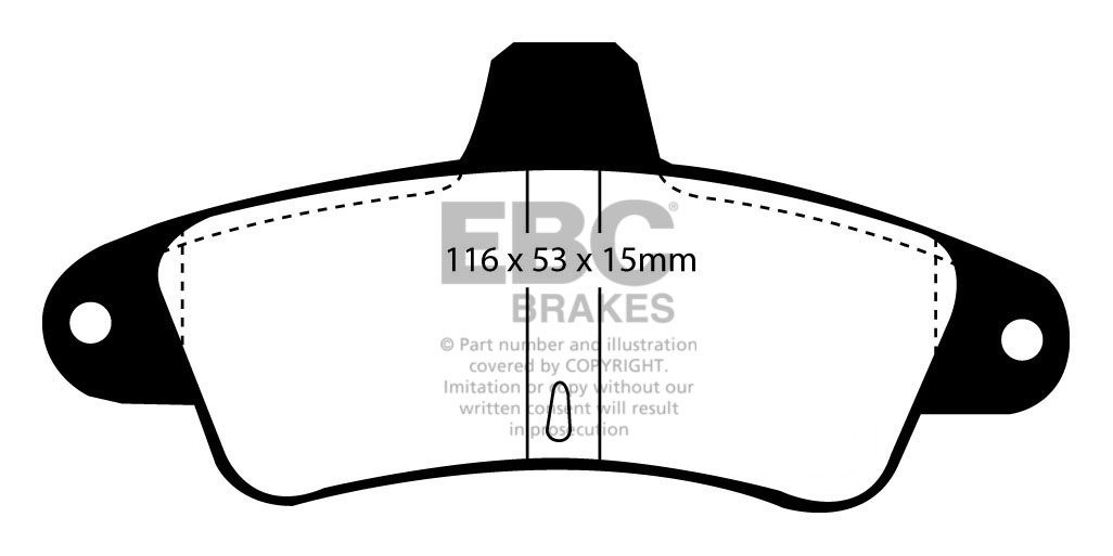 EBC Brakes FORD Mondeo (Sedan & Hatch) 1.6 93-94 Remblokken acht