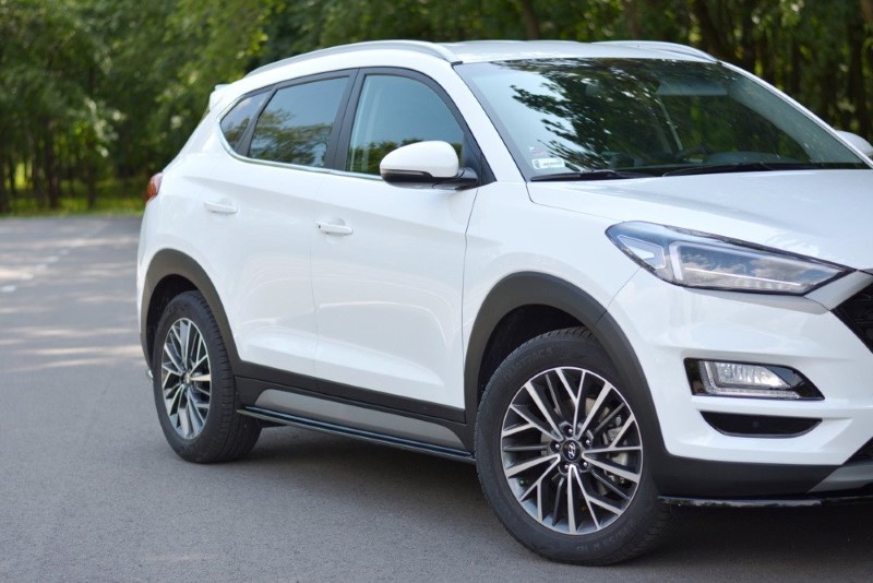 Zijskirts Diffusers Hyundai Tucson MK.3 Facelift Glanzend Zwart