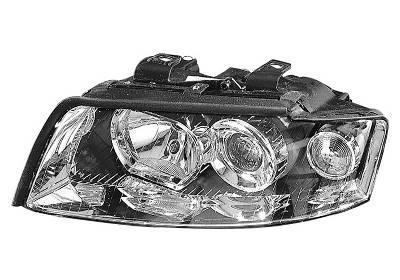 koplamp, H7+D1S, elektr verstelb, links Audi A4, 2000-2004