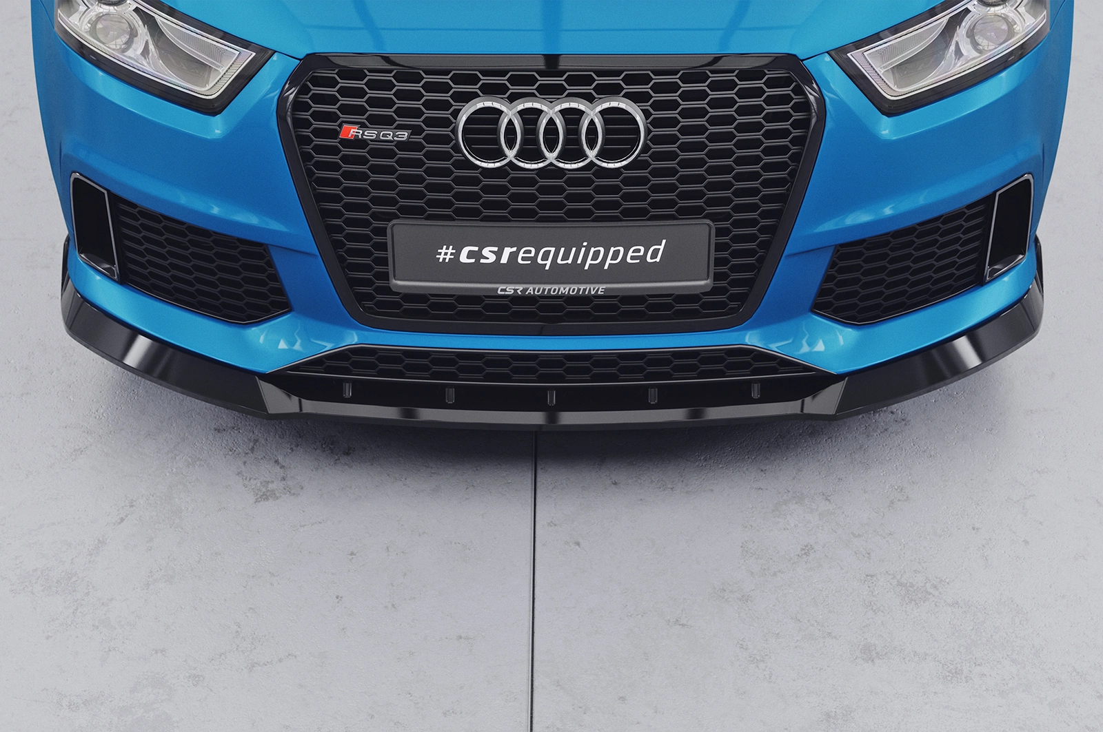 Voorspoiler Audi RSQ3 glans zwart