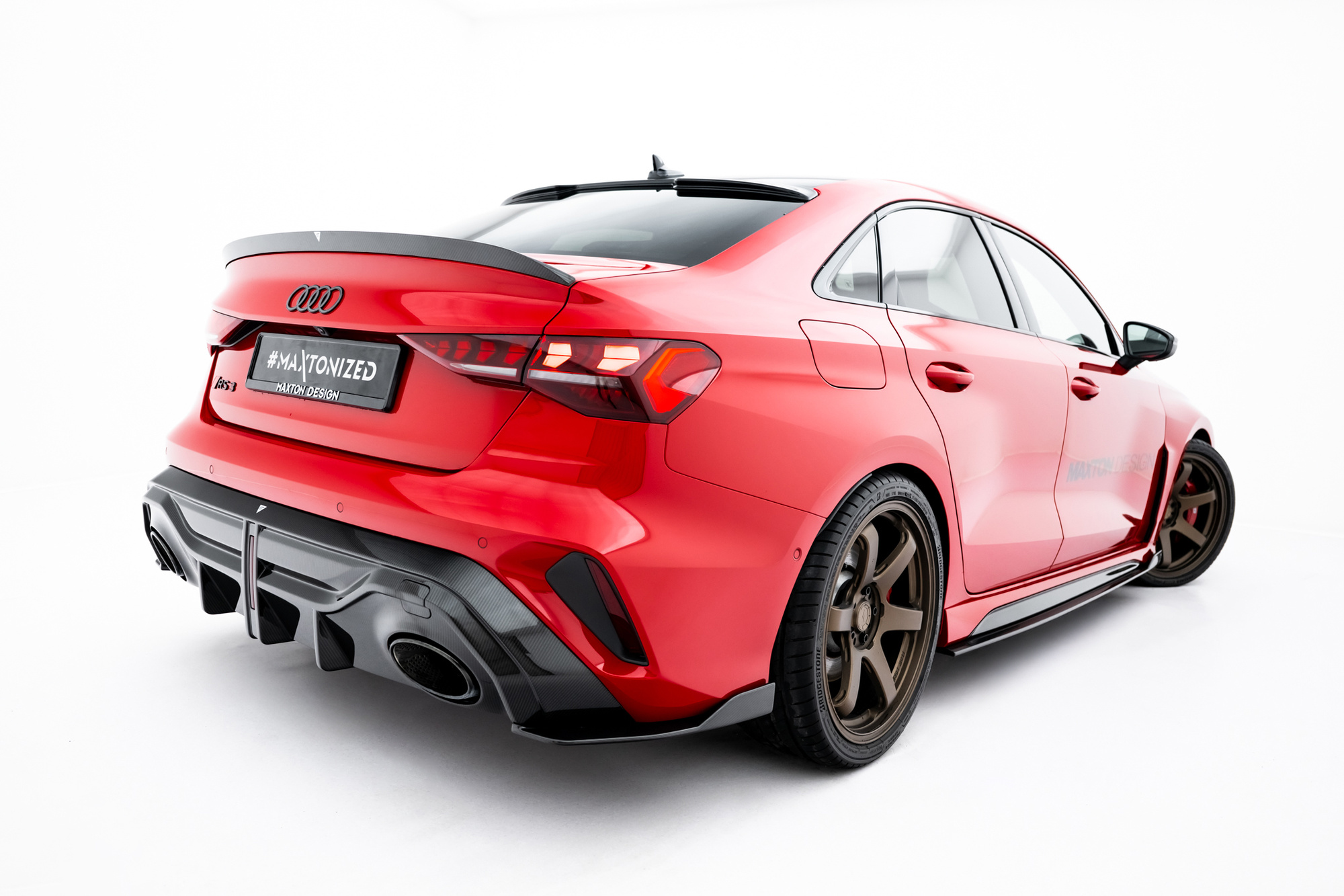 Achterdiffuser Audi RS3 Sedan 8Y Facelift Prepreg Carbon Fiber Maxton Design
