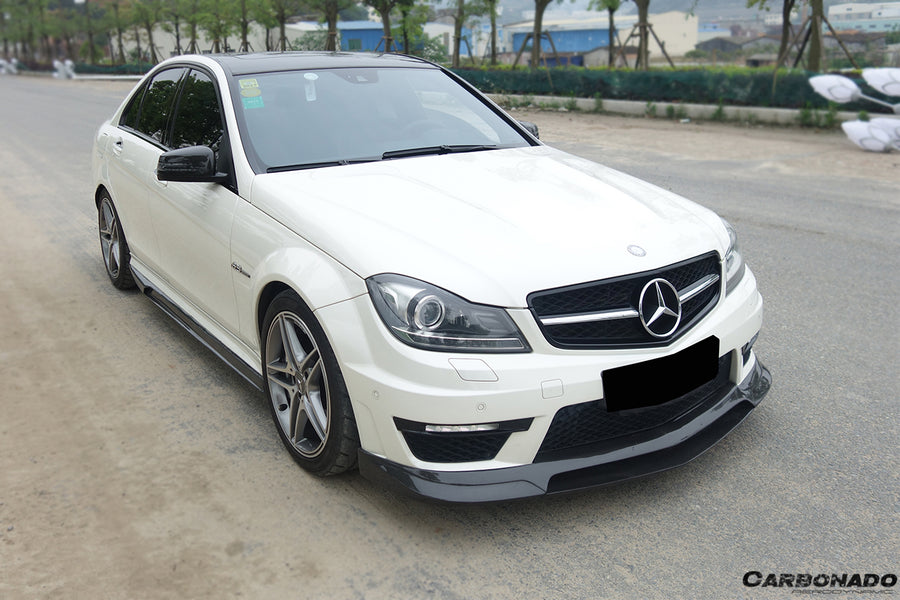 Mercedes Benz W204 C63 AMG RZ Style Carbon Fiber Voorspoiler 2012-2014