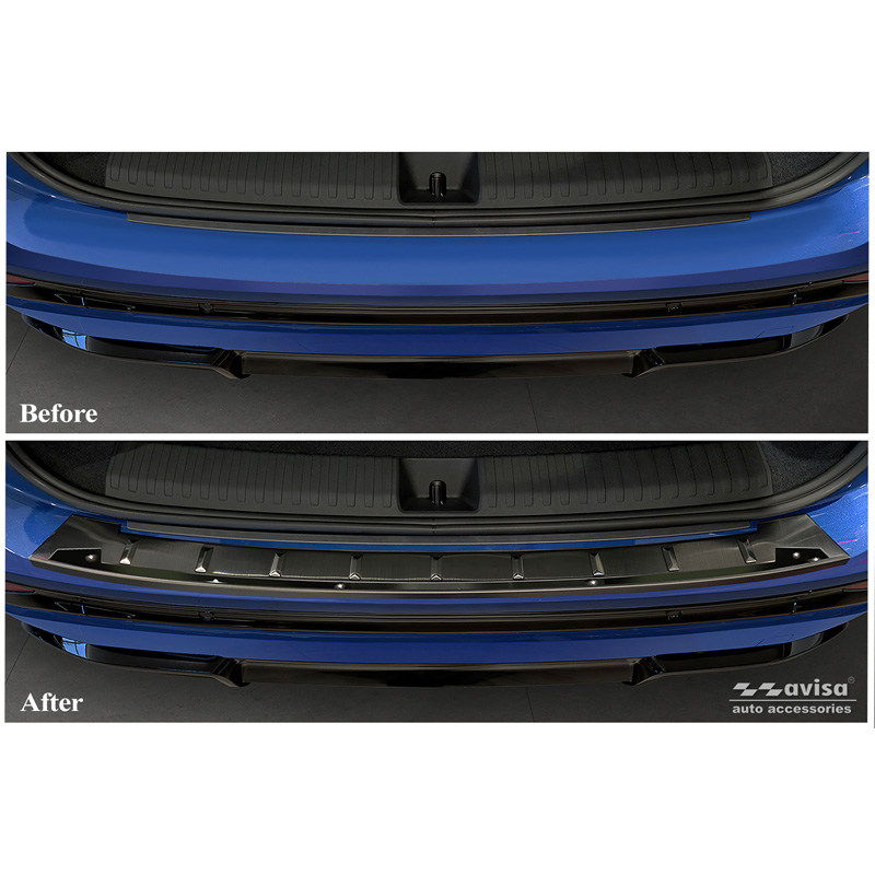 Avisa Zwart RVS Achterbumperprotector  Audi Q6 e-tron (GFB) 2024- 'Shadow Premium'