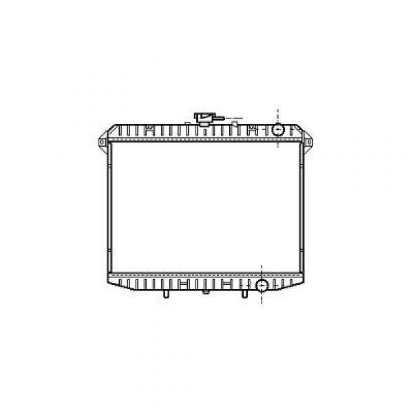 Radiator TERRANO R20 93-96 TYPE R20 2.4I +A/C TYPE:DENSO