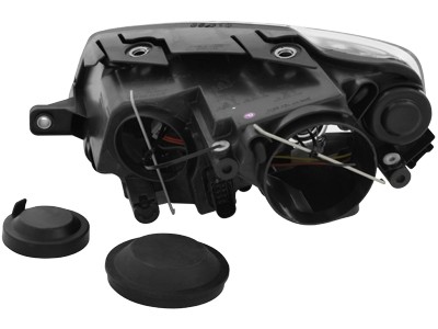 Koplampen VW Passat 3C 05-10 Devil Eyes DRL look chroom