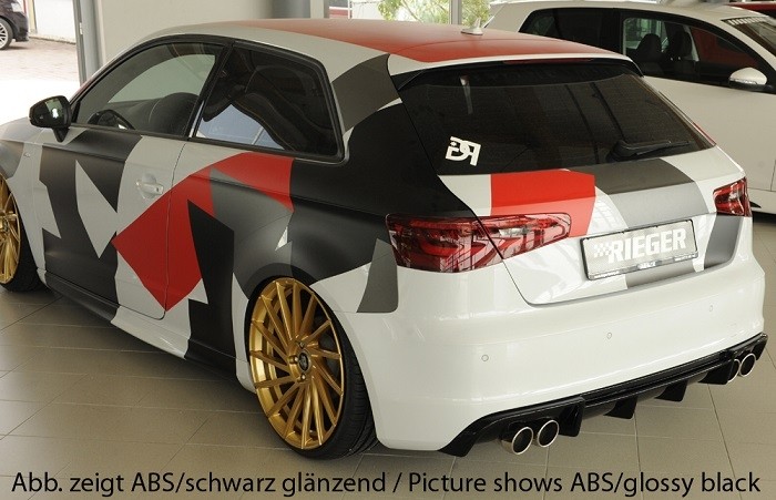 Achteraanzet Rieger Audi A3 8V 3deurs/Sportback 12-16 ABS Rieger