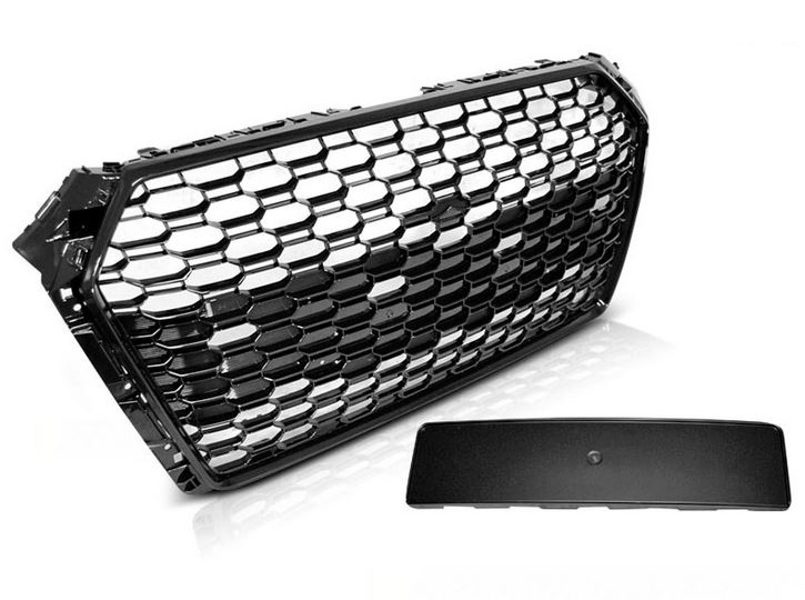 Grill Audi A4 B9 2015-2019 RS4 Look Glans Zwart PDC