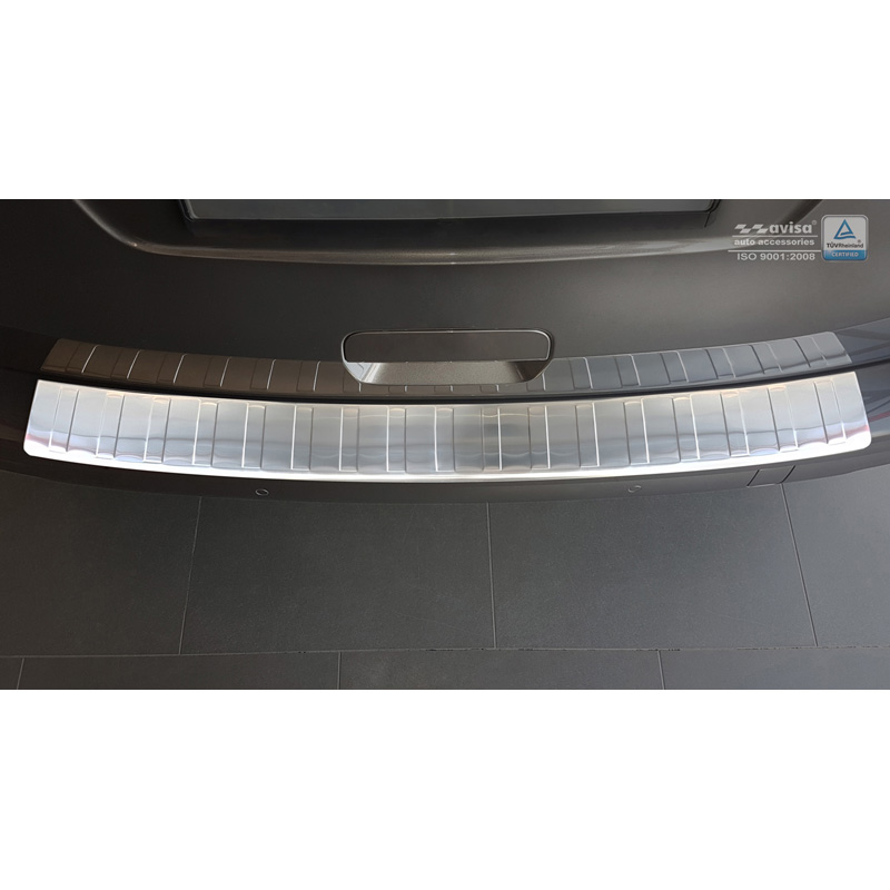 RVS Achterbumperprotector  Citroën Spacetourer / Peugeot Traveller / Peugeot Expert / Toyota Proace Verso 2016- / Opel Vivaro 2019- 'Ribs' (voor gespoten bumpers)