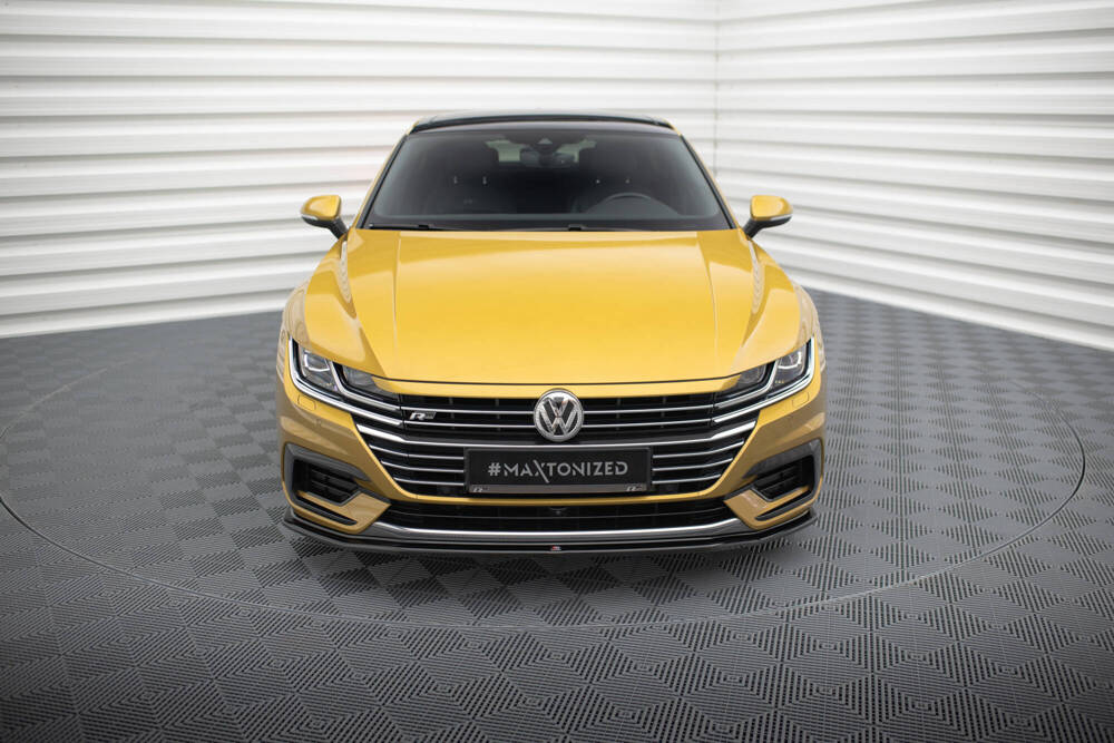 Voorspoiler V.1 Volkswagen Arteon Maxton Zwart Glans