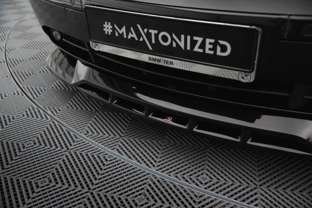 Voorspoiler BMW 7 Serie E65 Maxton Glans Zwart