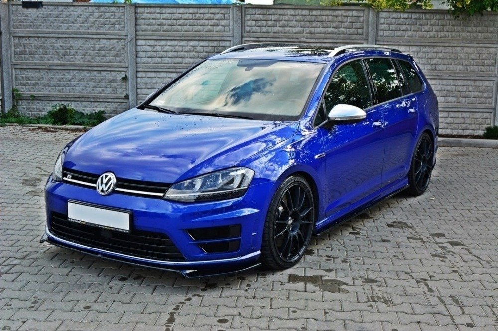 Voorspoiler VW Golf 7 R Glans Zwart