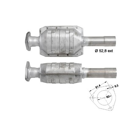 Fiat BRAVO 1.2i 16V 1242 cc 60 Kw / 82 cv 182B2000 Magnaflow CAT