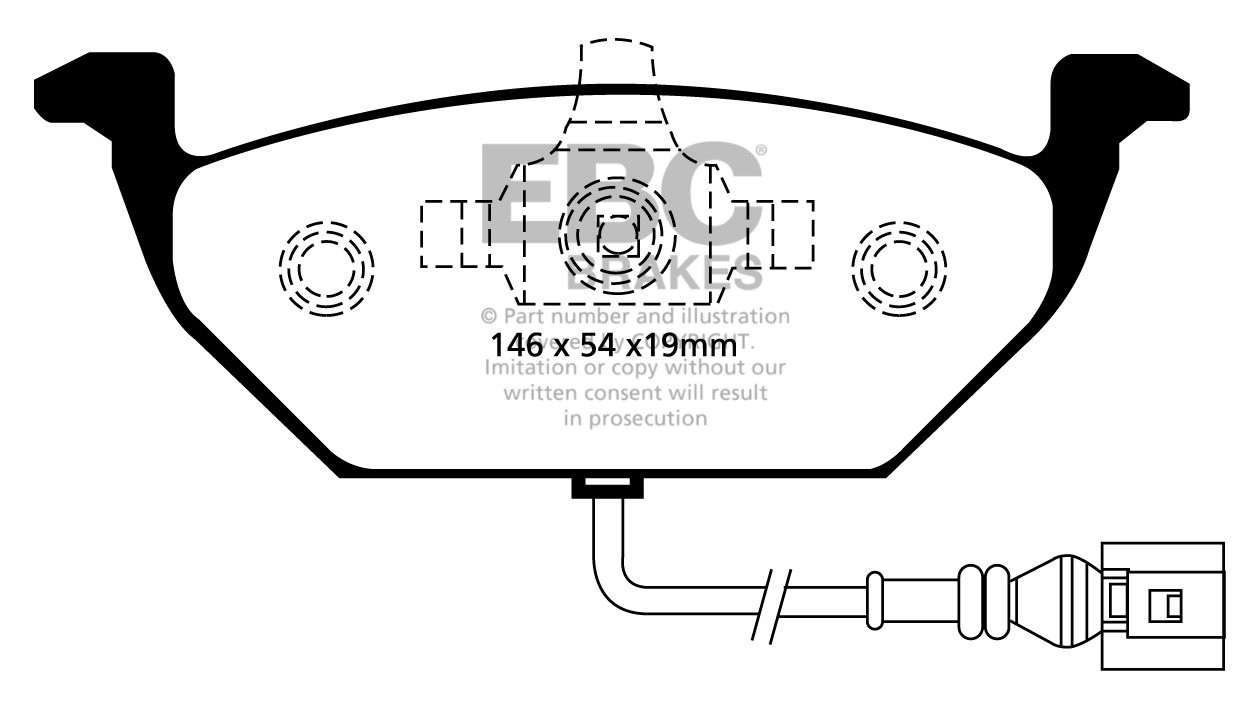 EBC Brakes VW Polo 6R 1.6 TD 2009-.. Remblokken voorzijde greens