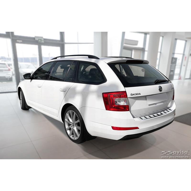 RVS Achterbumperprotector  Skoda Octavia III Combi 2013-2017 'STRONG EDITION'