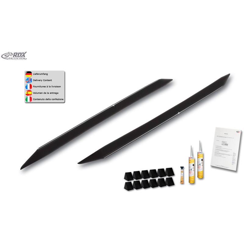 Sideskirts 'Slim'  Citroën C1 II 2014- (ABS zwart glanzend)
