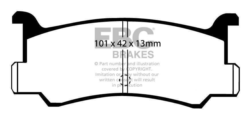 EBC Brakes Mazda 323 1.8 Turbo GTX 4WD (185)(BG) 89-94 Remblokke