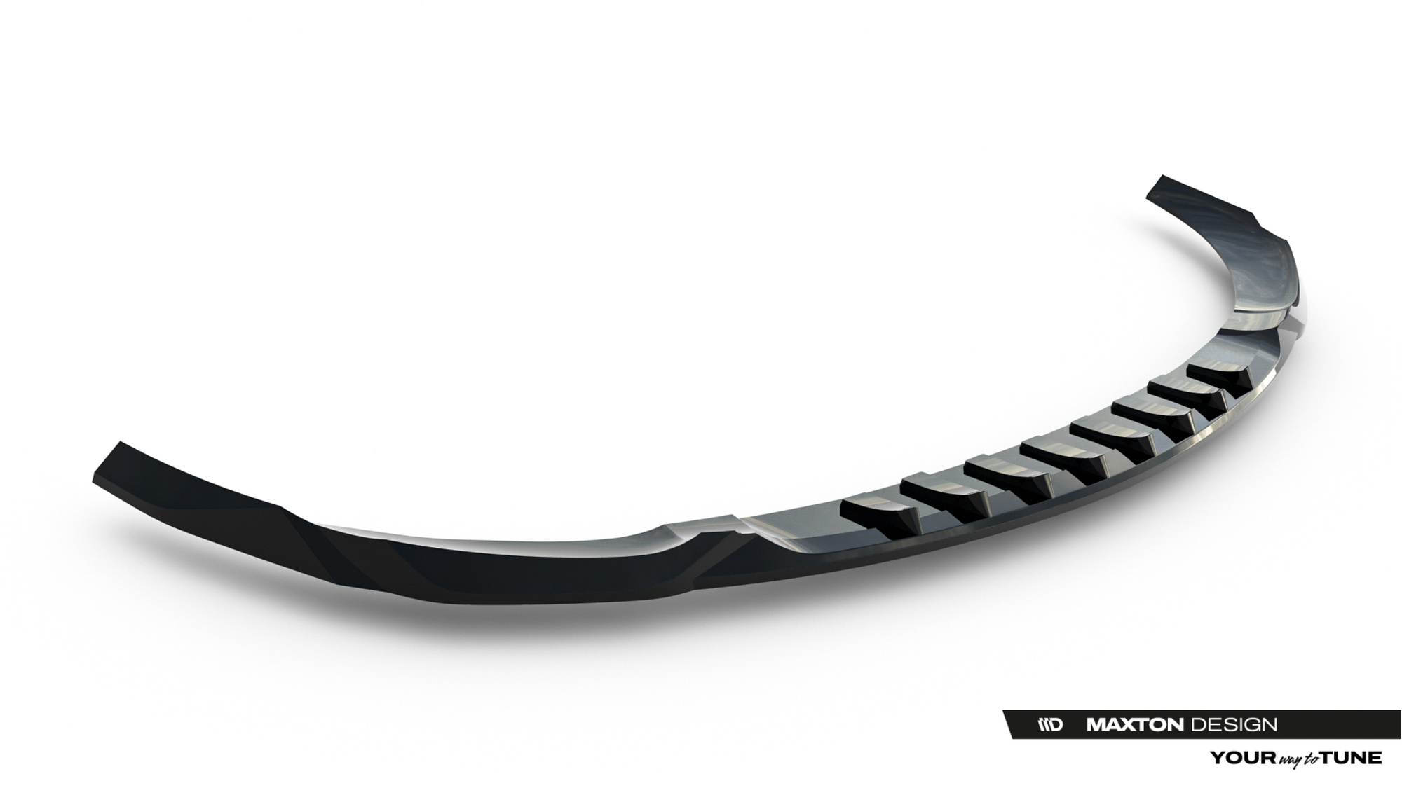 Voorspoiler V.1 Mercedes-AMG C63 Sedan / Estate W206 / S206 Glanzend Zwart