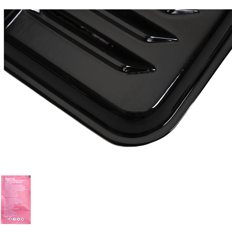 Oneway Set luchtinlaten (zijkant)  Volkswagen Transporter T5.1/T6/T6.1 2010-2022 (Lange wielbasis) - Glanzend zwart