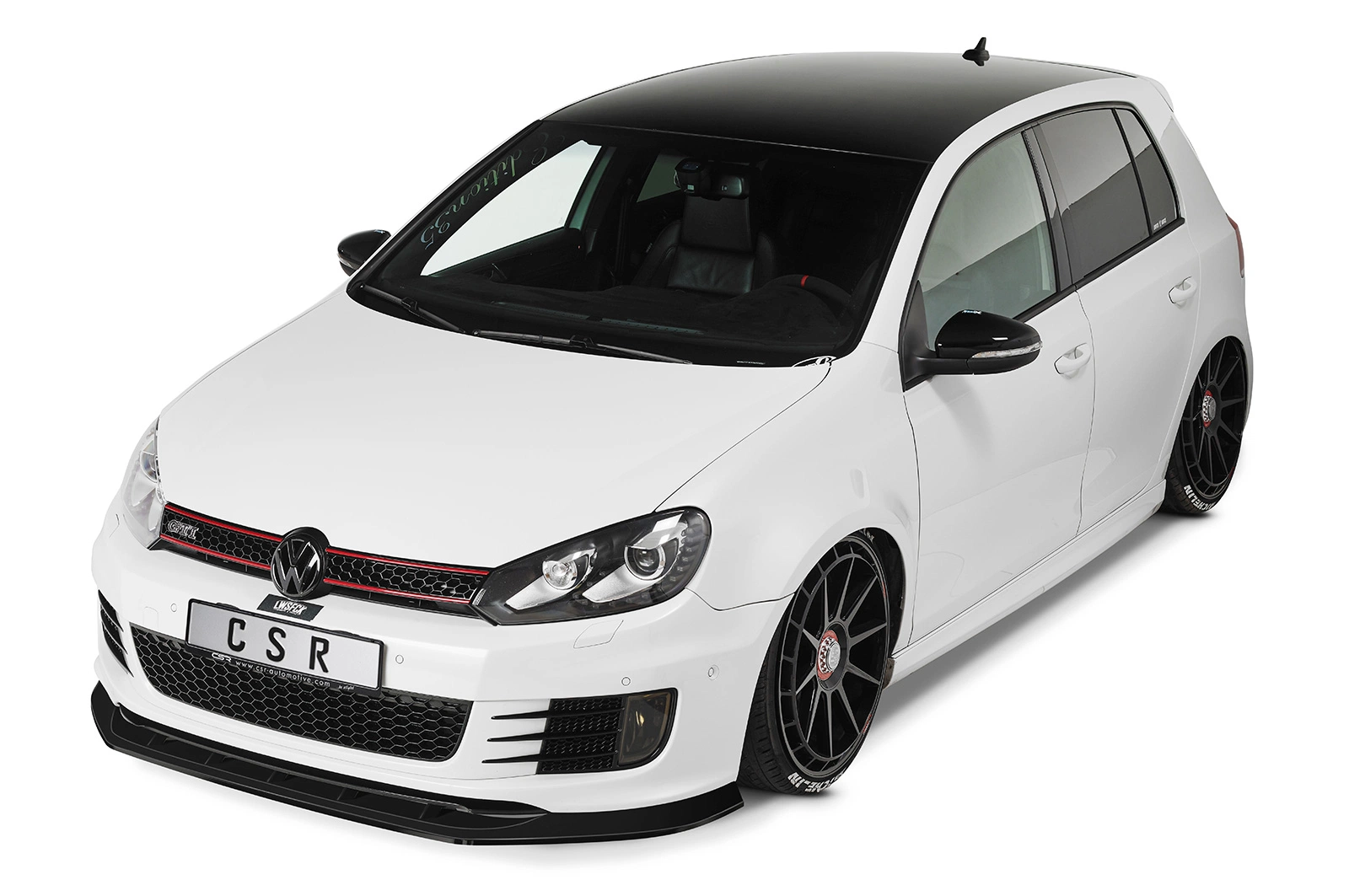 Voorspoiler VW Golf 6 GTI Edition 35 Glans Zwart – 05/2011–11/2012