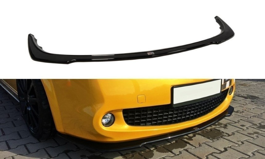 Voorspoiler Renault Megane 2 RS Maxton Design glans zwart