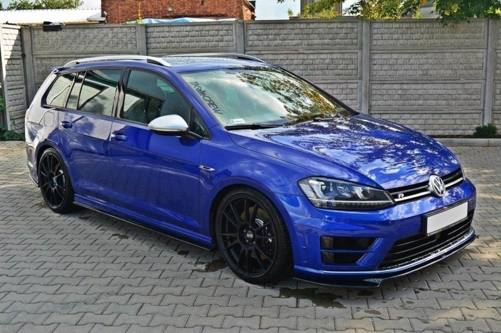 Zijskirts VW Golf 7 R / R-Line Hatchback & Estate Glans Zwart