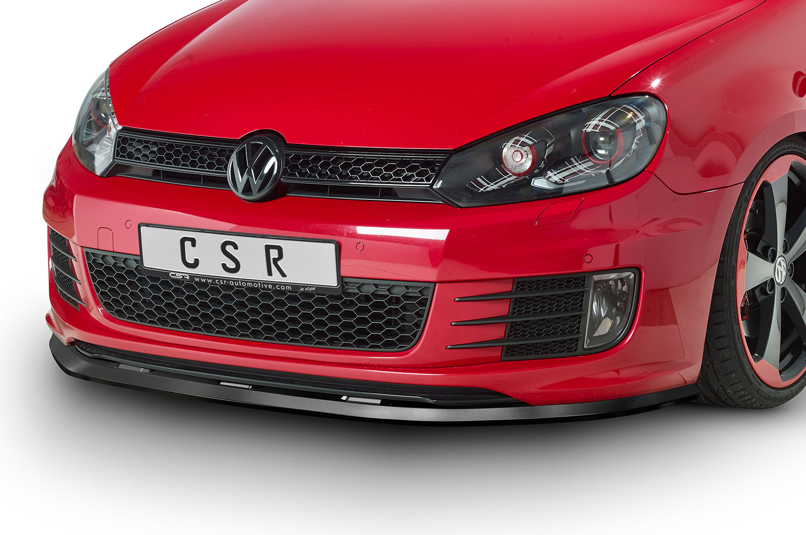 Voorspoiler VW Golf 6 GTI/GTD Glans Zwart – 2008–2012