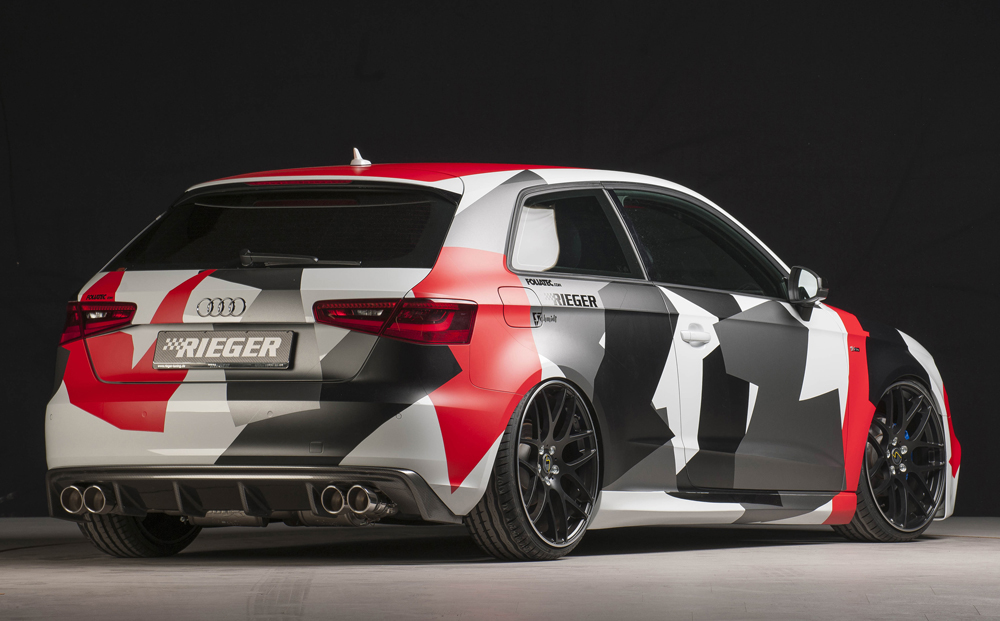 Zijskirts Rieger Audi A3 8V Sedan S-line