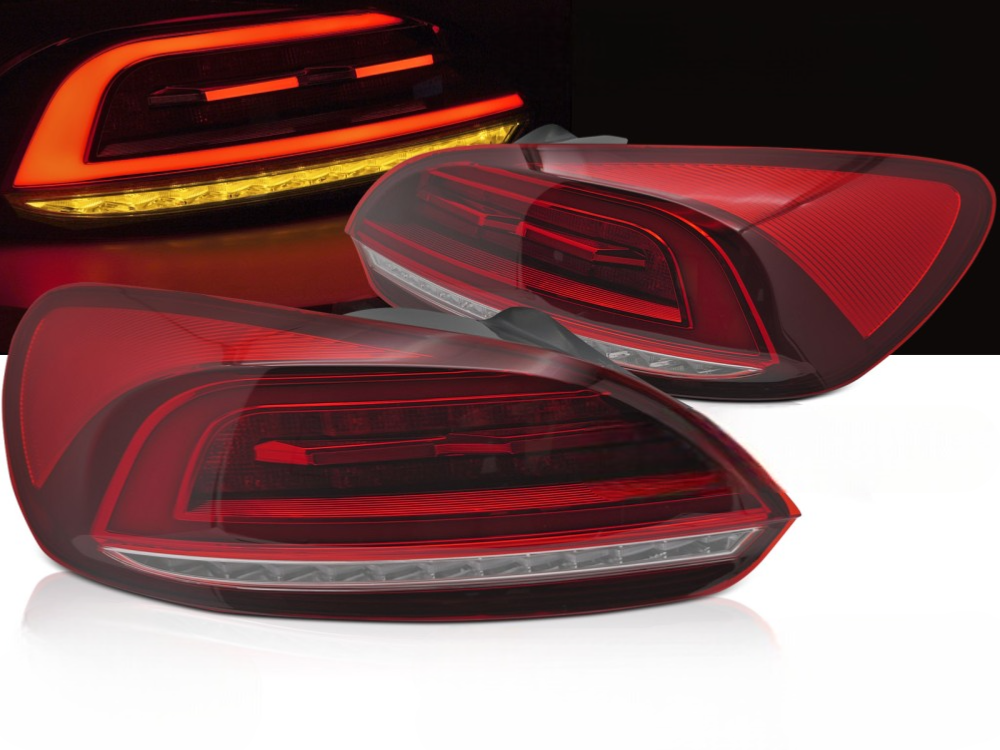 Achterlichten VW Scirocco 08-14 Tube LED rood/smoke