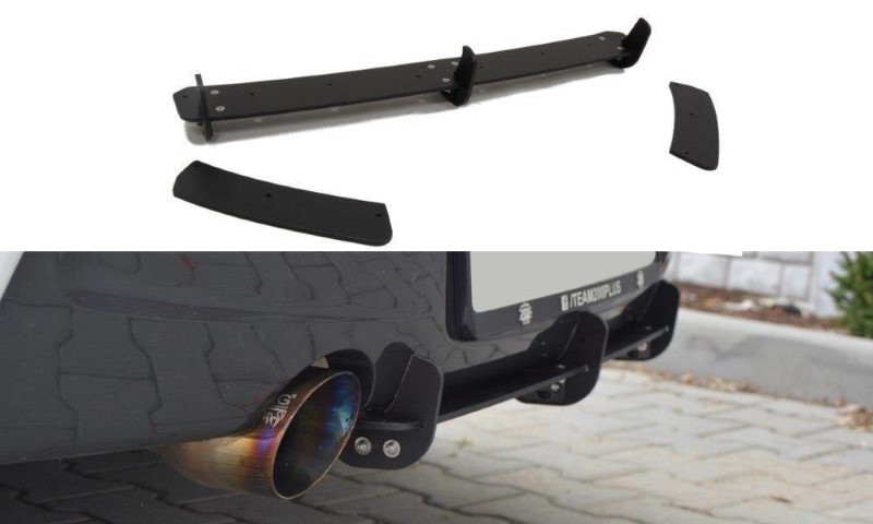 Spoiler set BMW 1 F20/F21 M-Power Achter Diffuser & Achterzij Spoilers (Preface)