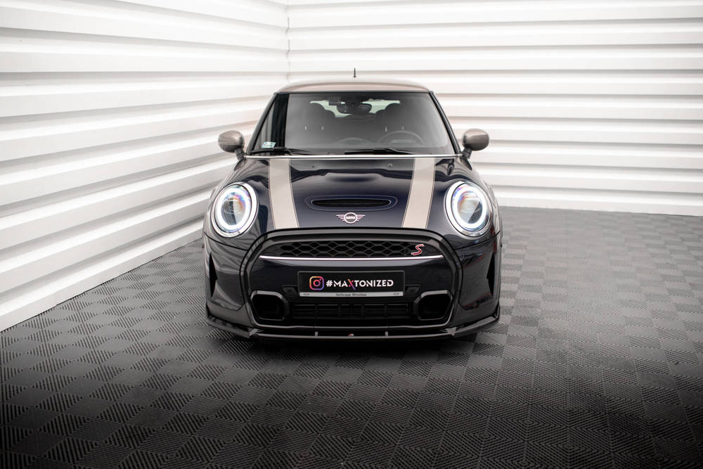 Voorspoiler V.2 Mini Cooper S F56 Facelift 2022 -  Maxton Glans Zwart