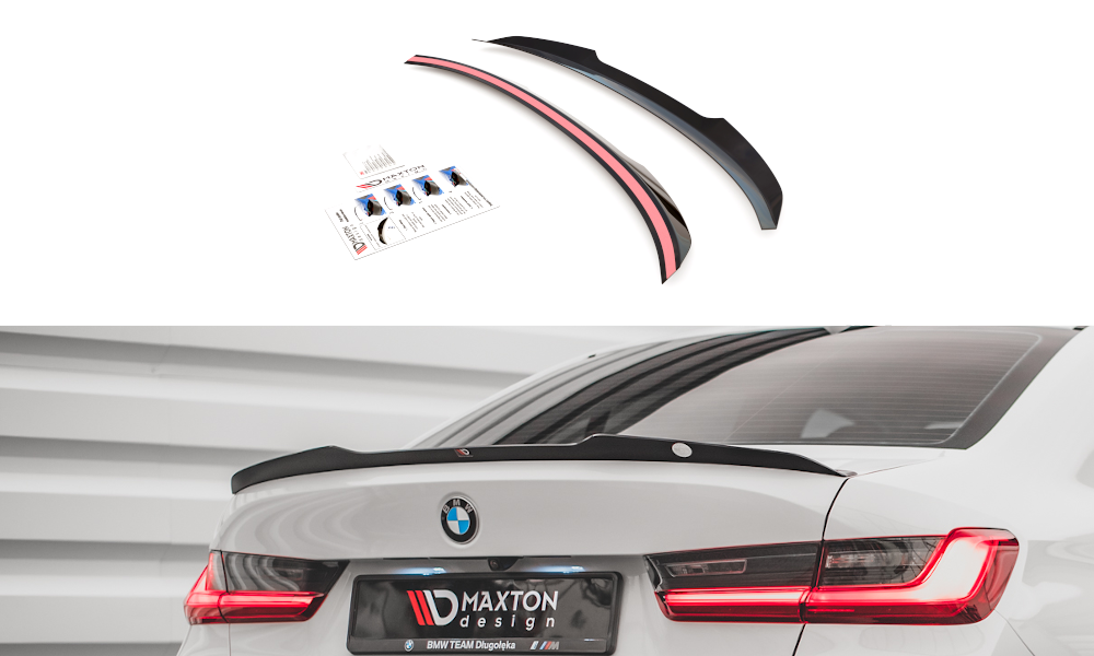 Achterklep Spoiler BMW 3 Serie G20 Glossy Black Maxton