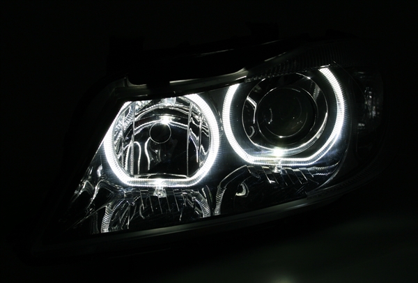Koplampen BMW E90/E91 05-12 LED CCFL Angel Eyes