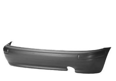 achterbumper, zwart, 04/1998-08/2000 Nissan Micra, 1993-2003, K1