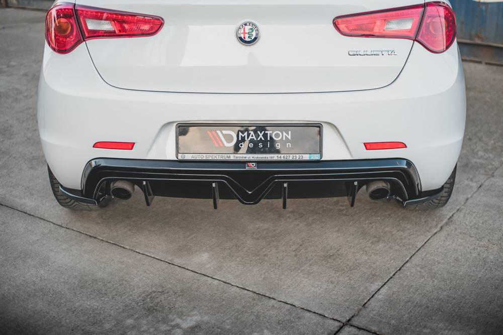 Diffusor Alfa Romeo Giulietta Facelift Glanzend Zwart Duplex