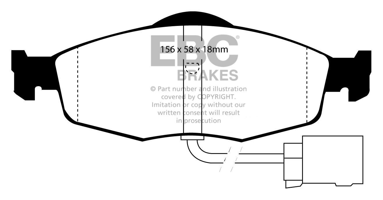 EBC Brakes FORD Mondeo (Sedan & Hatch) 2.0 93-2000 Remblokken vo