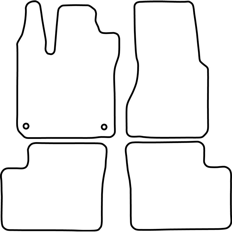 Automatten Velours  Smart ForTwo II 2007-