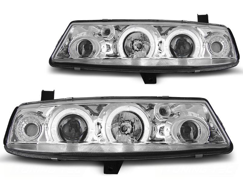 Koplampen Opel Calibra 89-97 Angel Eyes Chroom