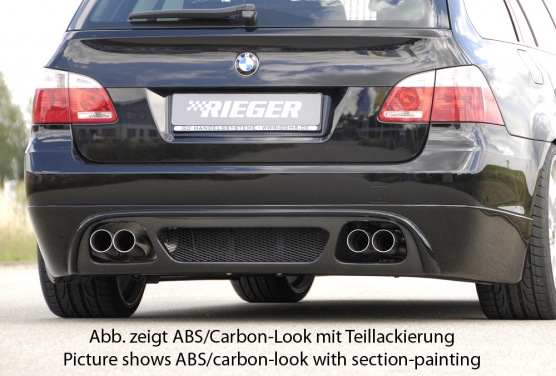 Achterbumper Diffusor BMW E61 met ABE Rieger