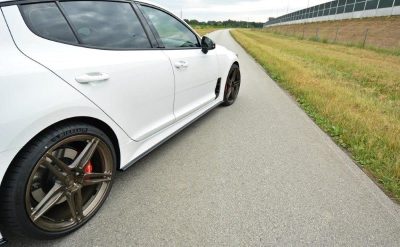Zijskirts Diffusers KIA Stinger GT Glanzend Zwart