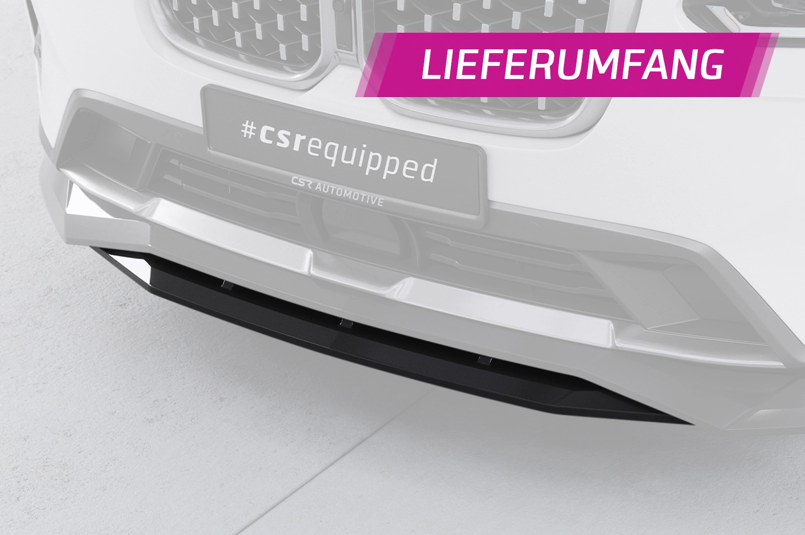 Voorspoiler BMW X4 (G02) Glans Zwart (08/2021–) CSR