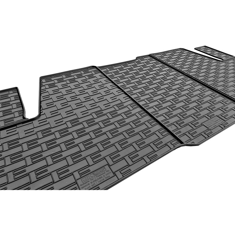CIKCAR Rubber matten  Maxus eDeliver 5 2024- (3-delig + montagesysteem)