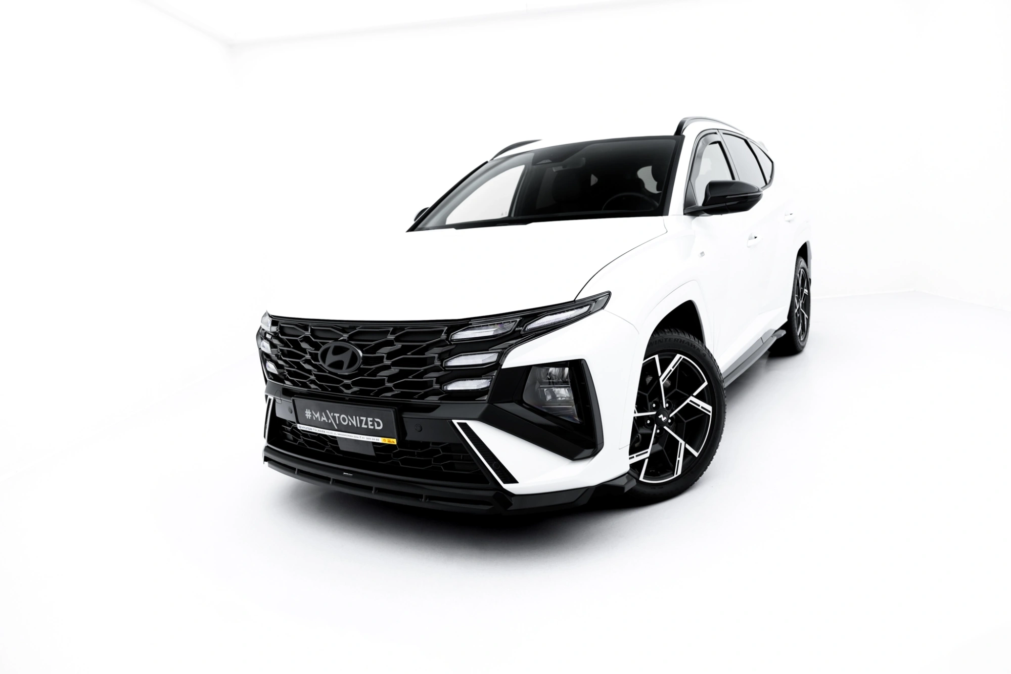 Diffusor Hyundai Tucson N-Line Mk4 Facelift Glans Zwart Maxton