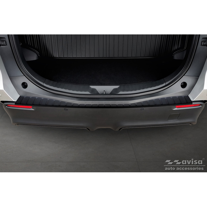 Matzwart RVS Achterbumperprotector  Toyota bZ4X 2021- & Subaru Solterra 2022- 'Ribs'