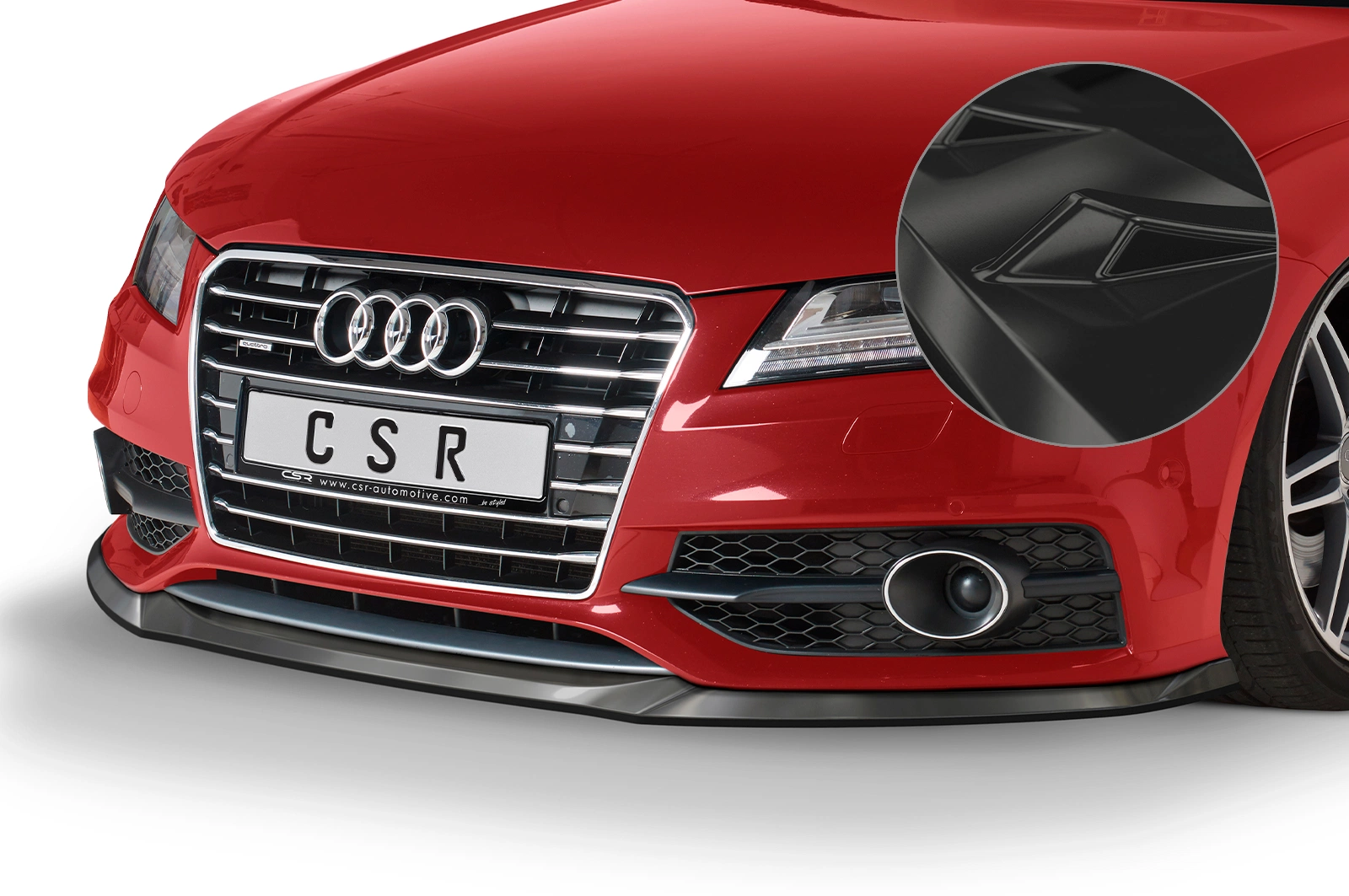 Voorspoiler Audi A7 S-Line / S7 C7 (Typ 4G) 2010-2014 (A7) / 2012-2014 (S7) Glans Zwart – CSR