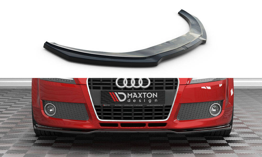 Voorspoiler Audi TT 8J Glanzend Zwart Maxton