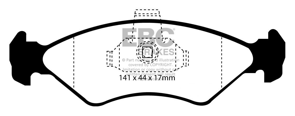 EBC Brakes FORD Fiesta 1.4 96-99 Remblokken voorzijde