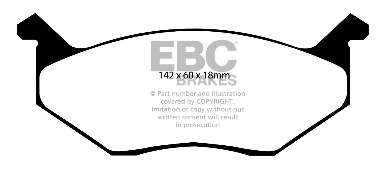 EBC Brakes DODGE (USA) Charger 7.2 1974 Remblokken voorzijde yel